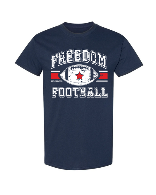Freedom Football Tee - Navy