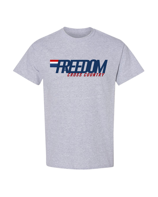 Freedom  Track Tee - Heather Gray