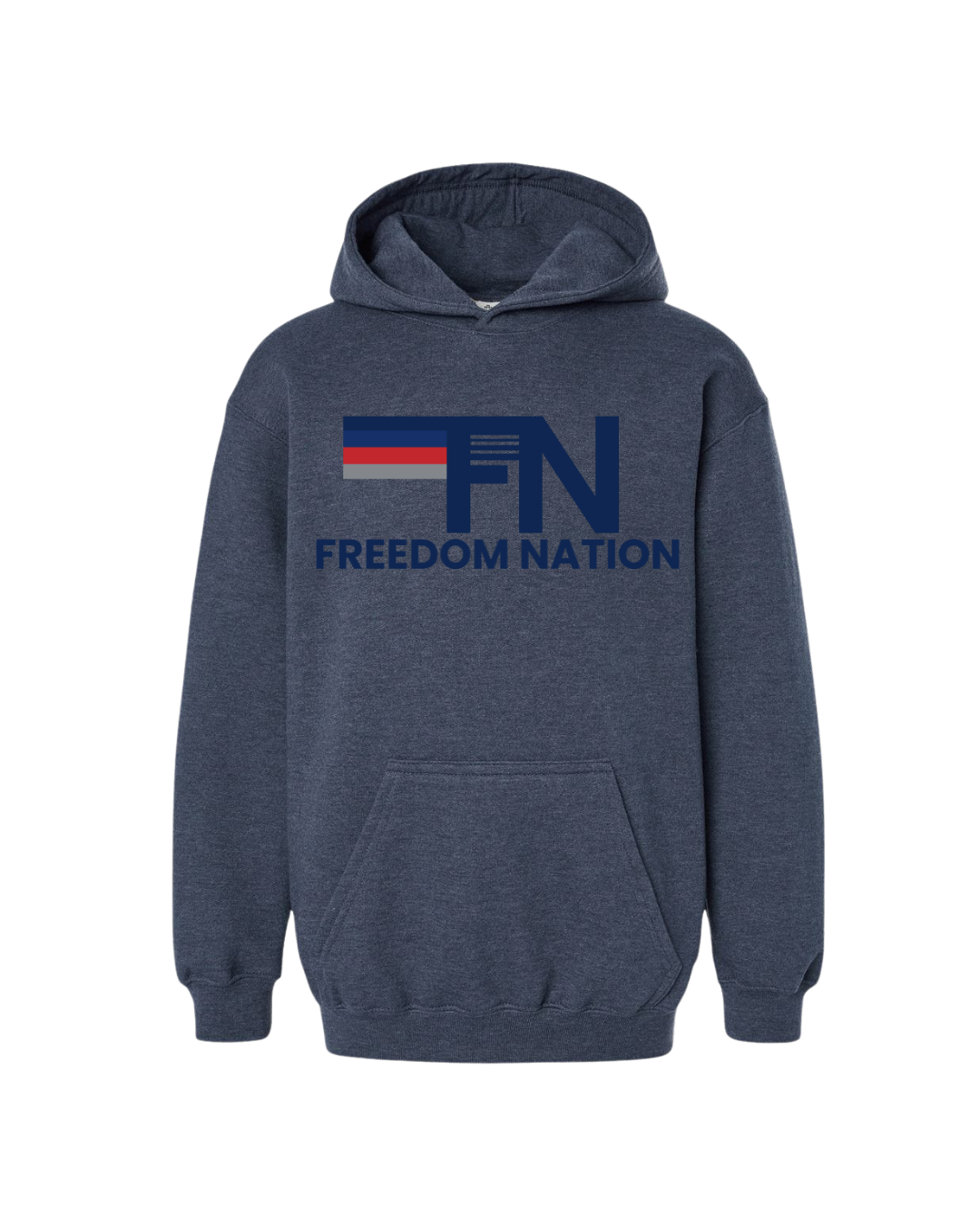 Freedom Nation Hoodie -  Heather Navy