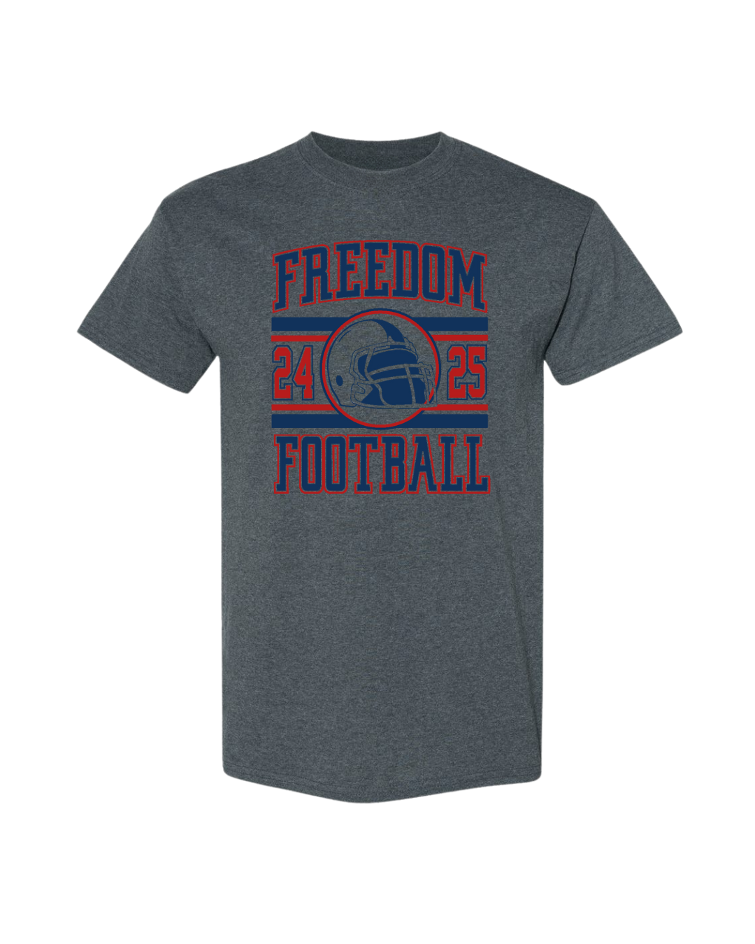 Freedom Football Tee - Charcoal