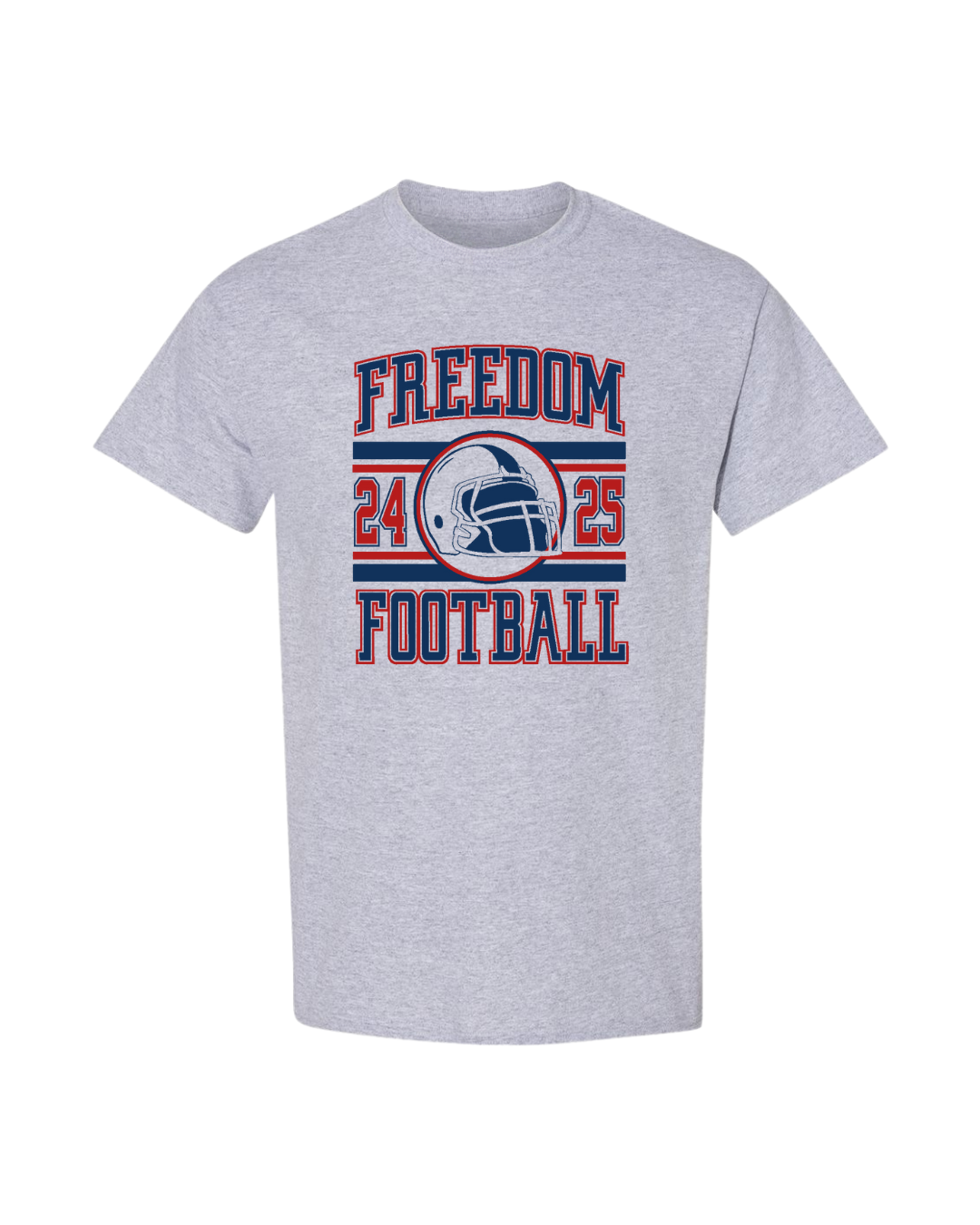 Freedom Football Tee - Heather Gray