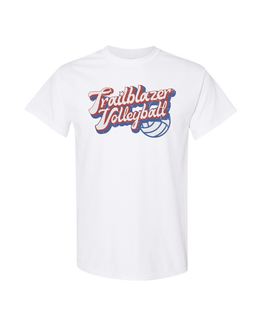 Trailblazer Volleyball Tee - White