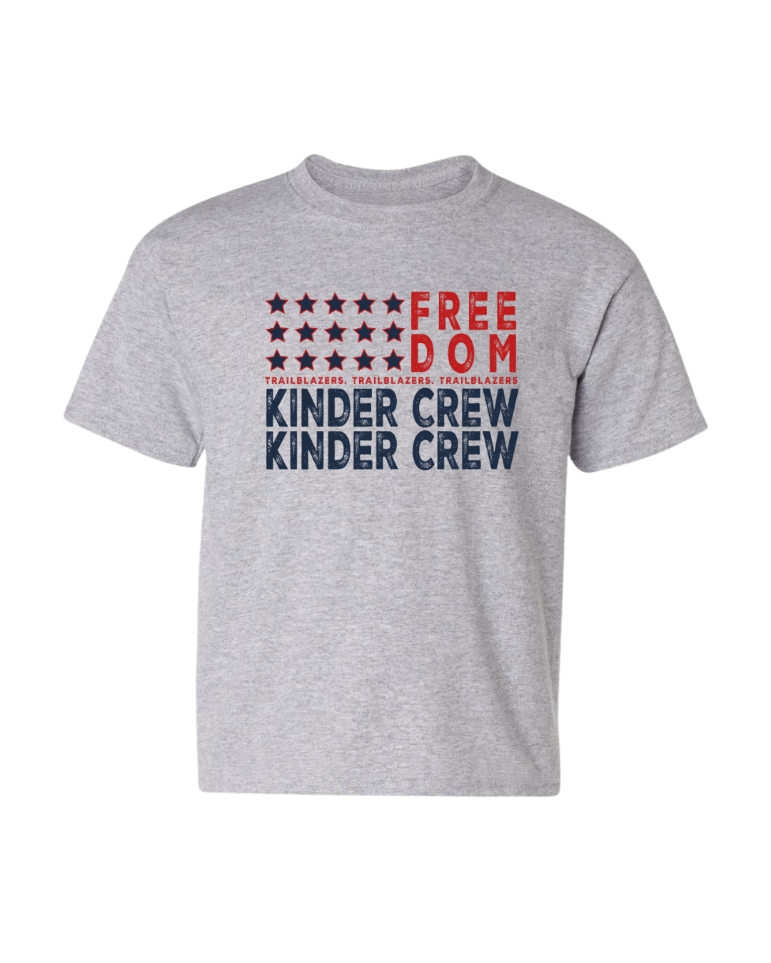 "Kinder Crew" Freedom Tee - Heather