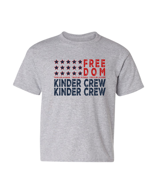 "Kinder Crew" Freedom Tee - Heather