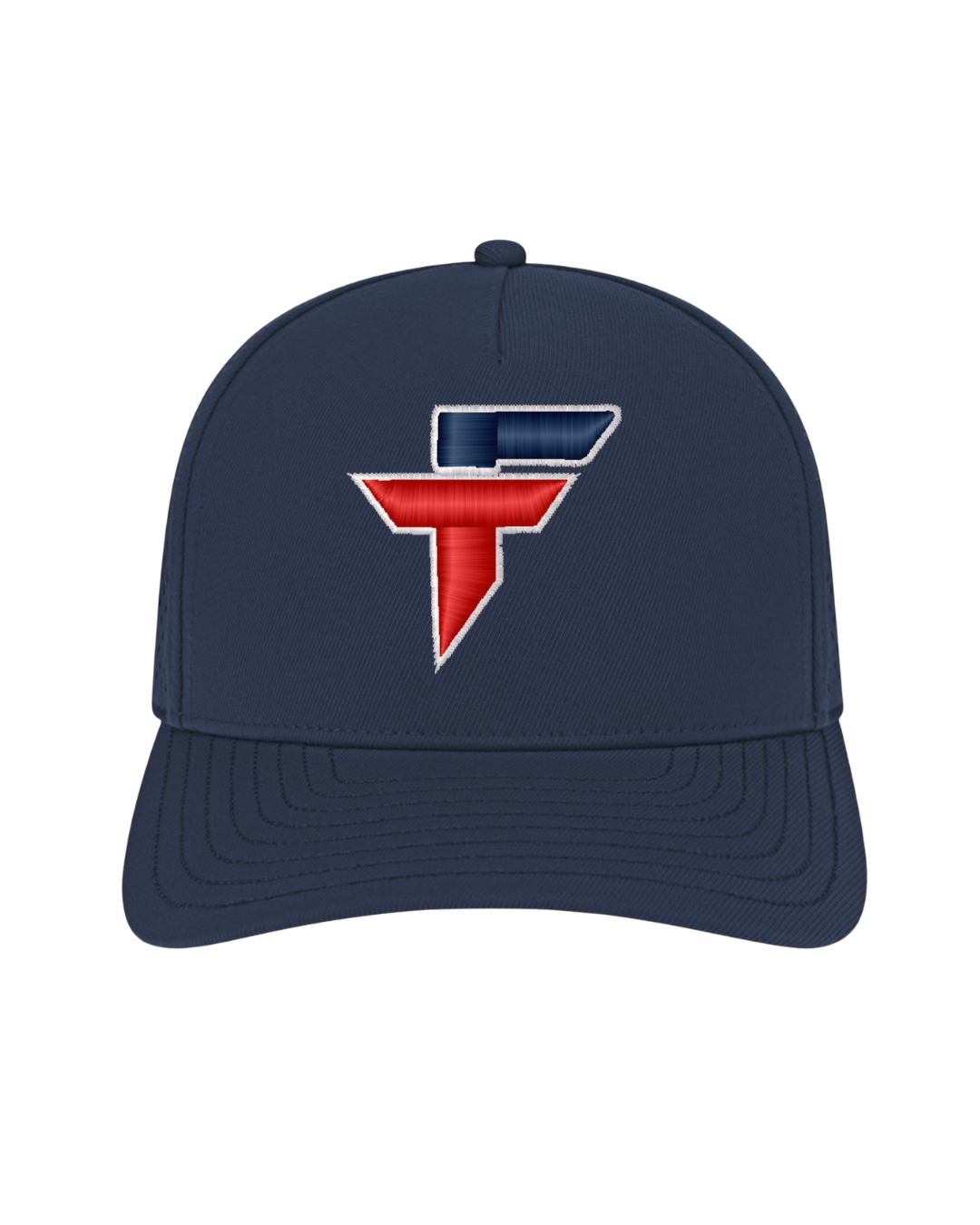 "F" Embroidered Hat - Navy