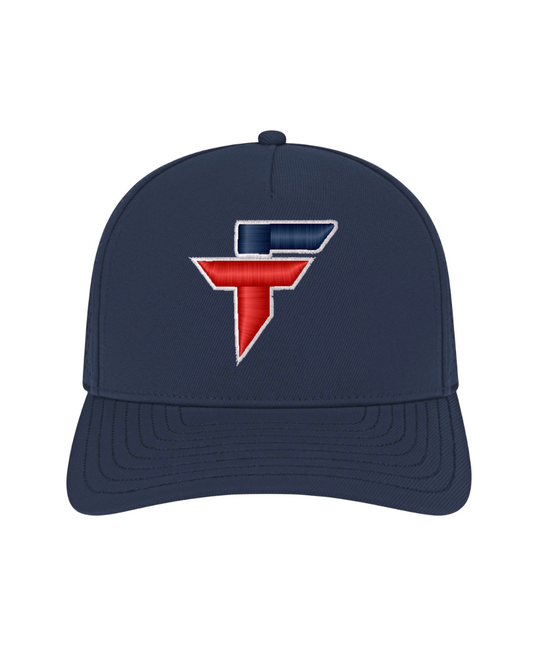 "F" Embroidered Hat - Navy