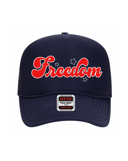 "freedom" groovy trucker - Navy