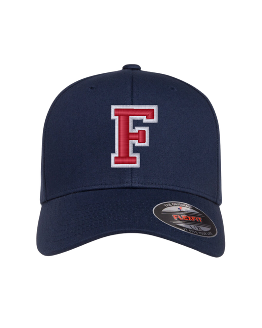 "F" Embroidered Hat - Navy