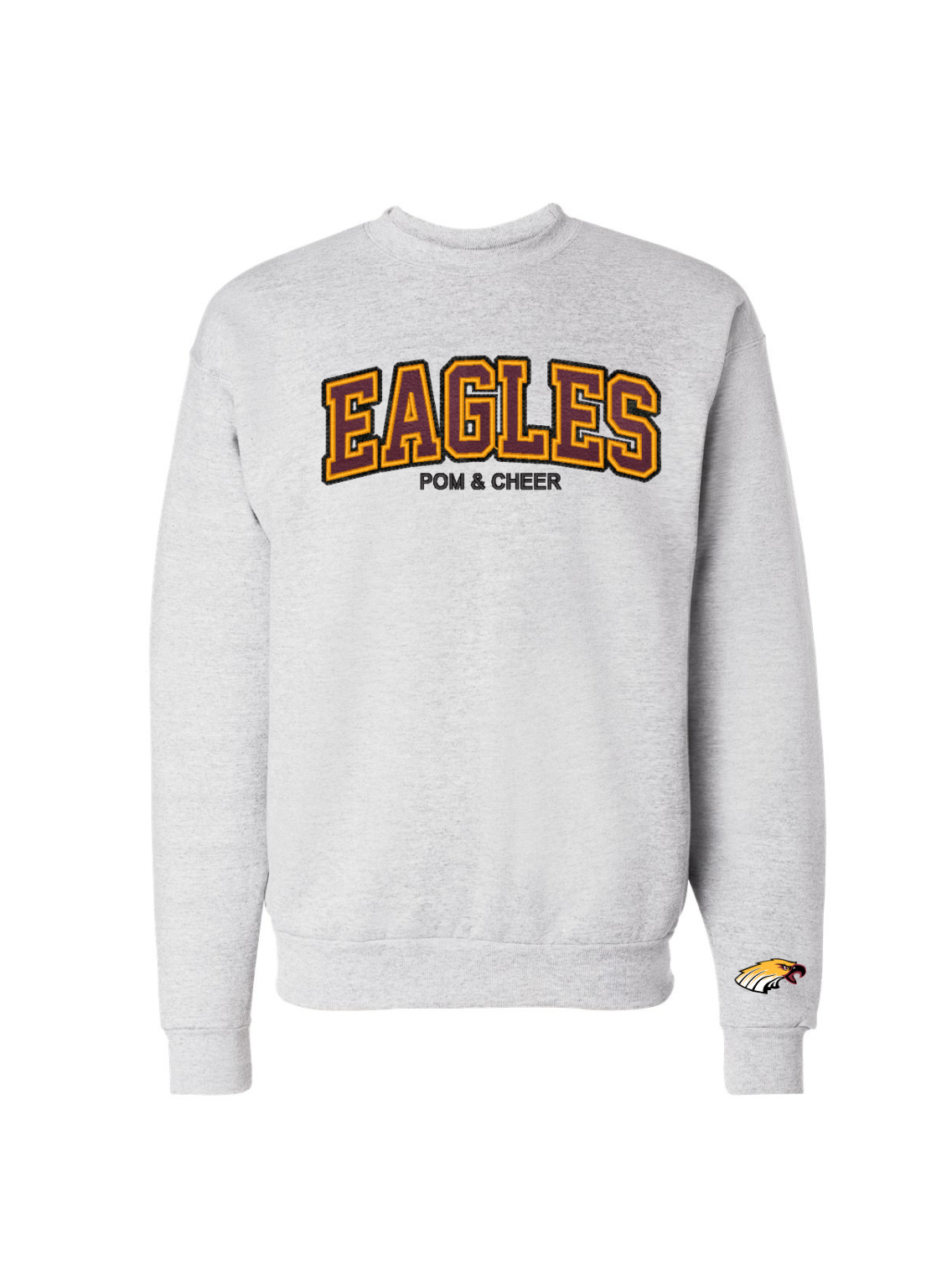 Eagles Embroidered Sweater - Ash