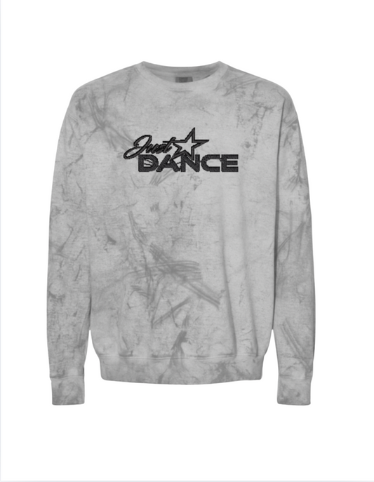 Just Dance Embroidered Sweater - Black Tie Dye