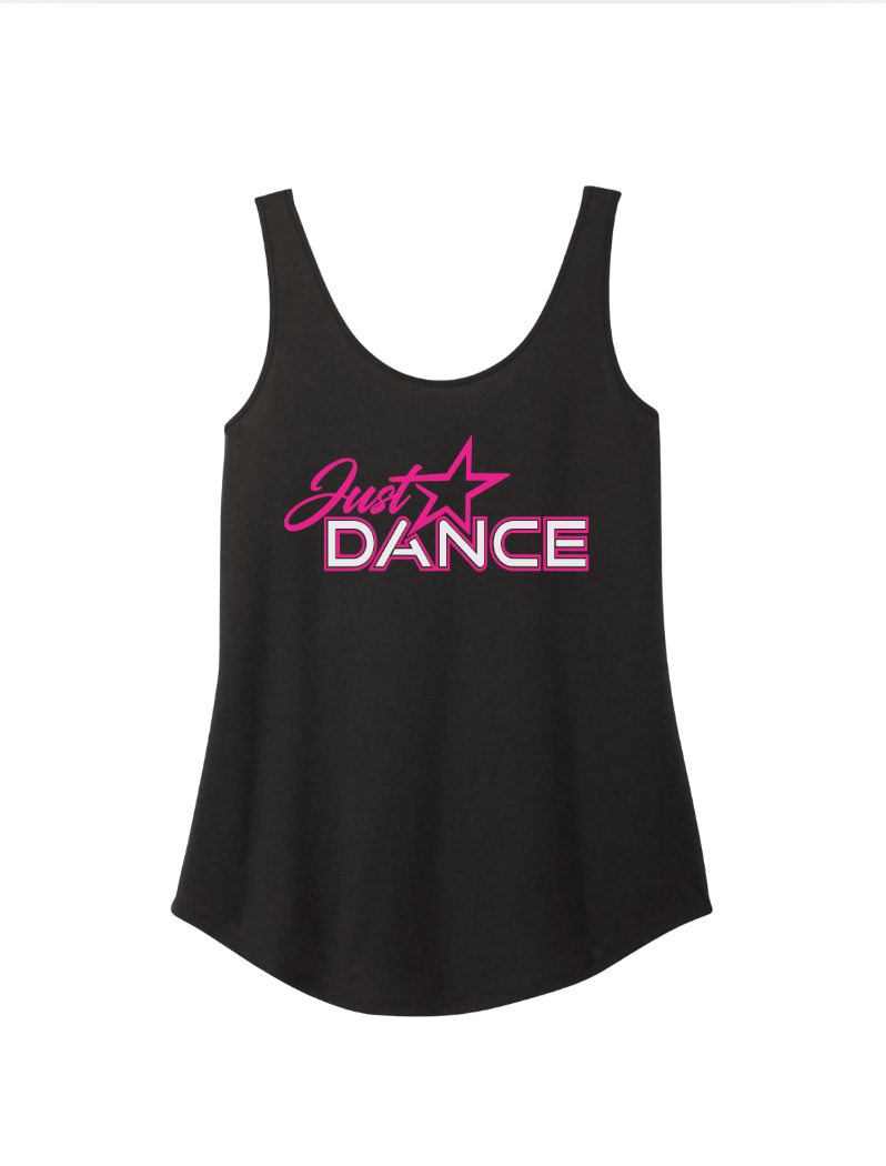 Just Dance Logo Tank- Black