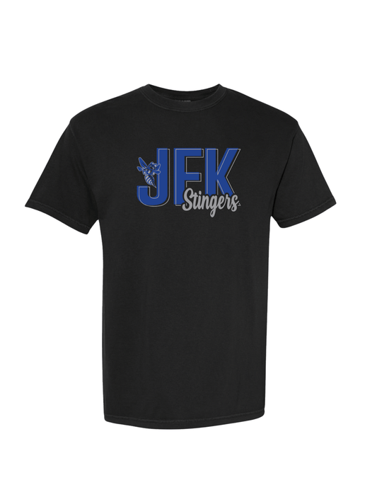 JFK Stingers Script Tee - Black