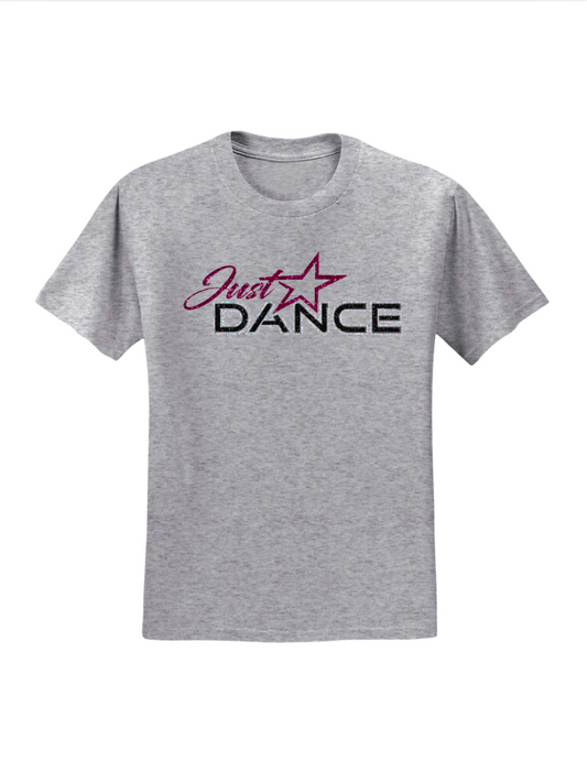 Just Dance Logo Glitter Shirt - Heather Gray