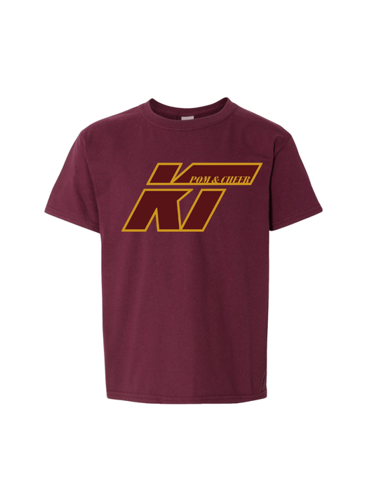 KT Pom&Cheer Tee - Burgundy