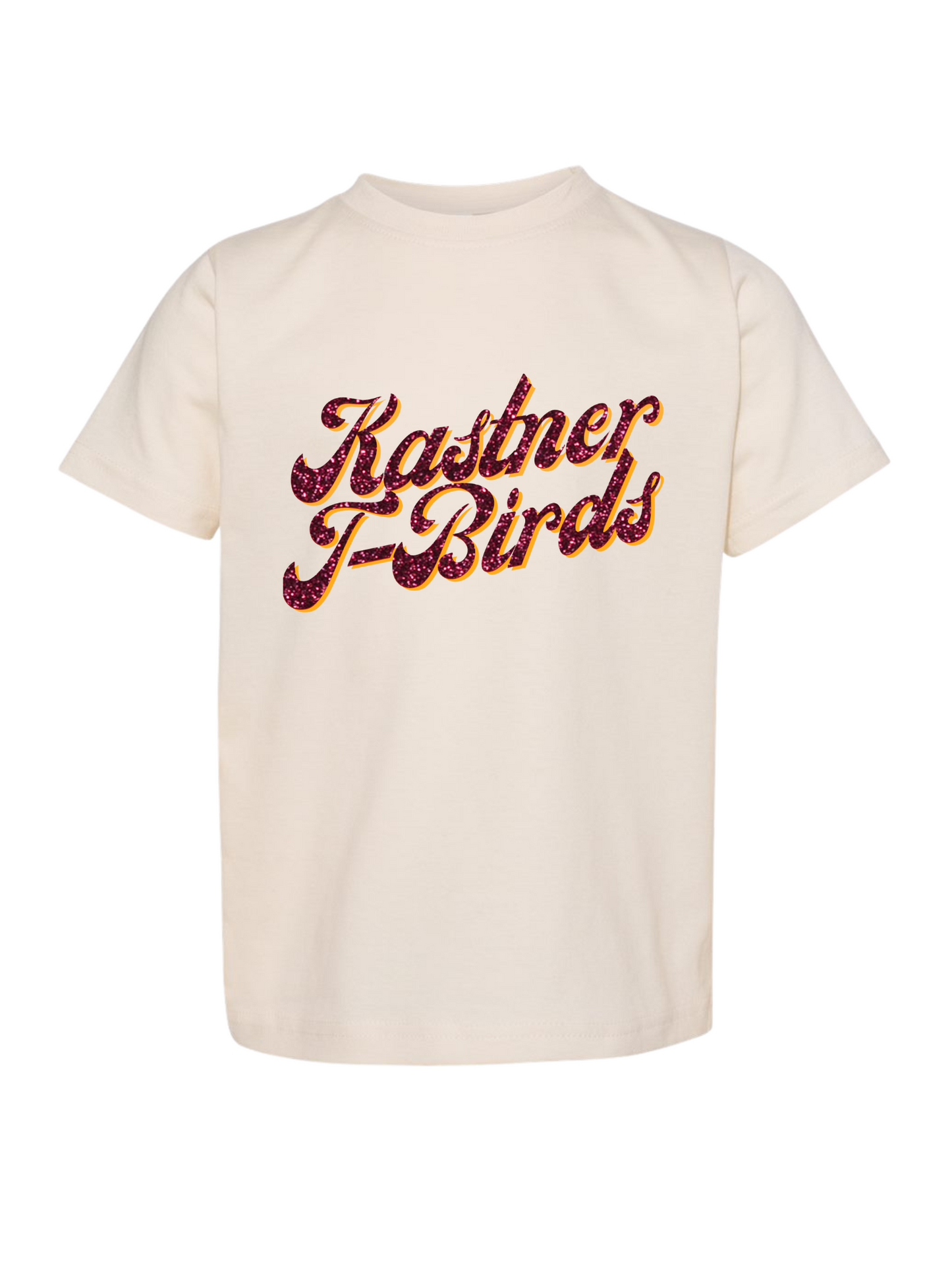 Kastner TBirds Faux Glitter Tee - Natural