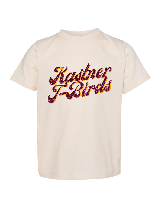 Kastner TBirds Faux Glitter Tee - Natural