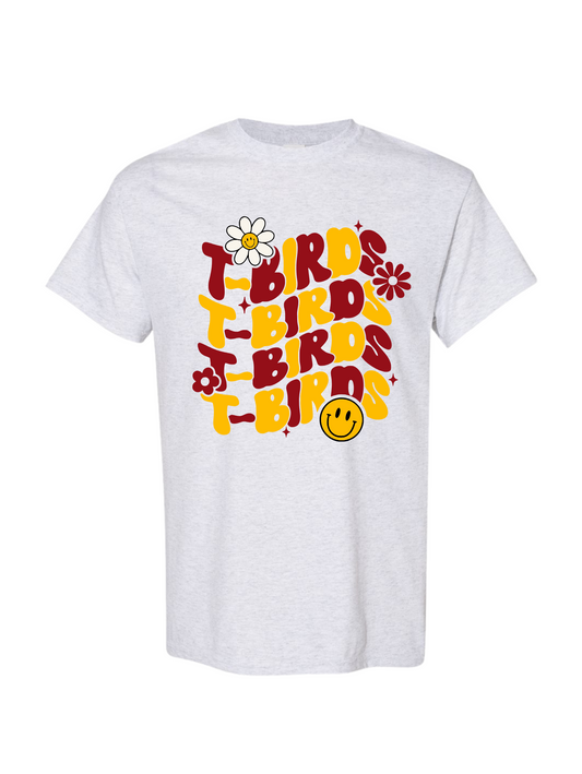 TBirds Retro Tee - Ash Grey