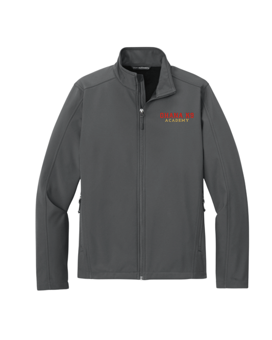 Ohana K9 Soft Shell Embroidered Jacket - Charcoal