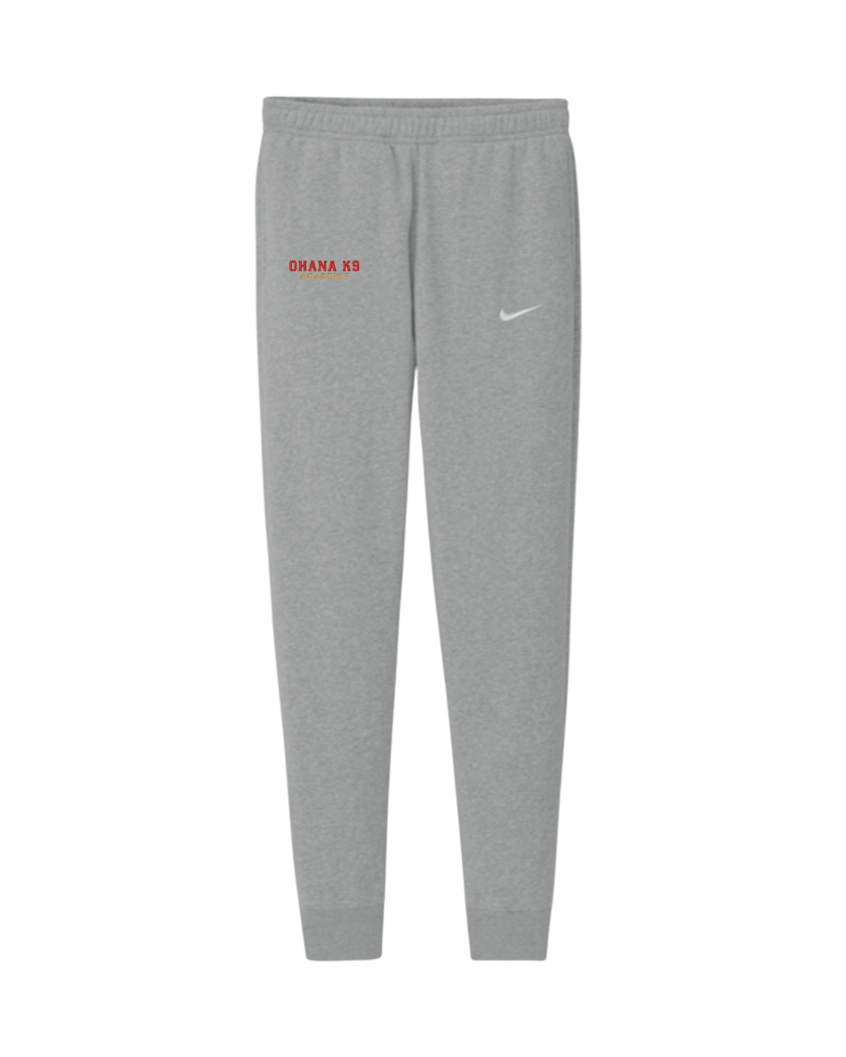 Nike Embroidered Joggers - Heather Gray
