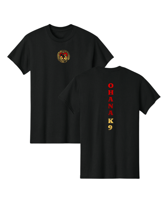 Ohana Tee Front/Back- Black