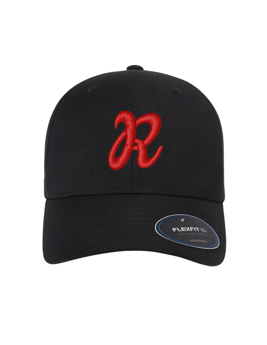 R Puff Flex Fit Adjustable Cap - Black