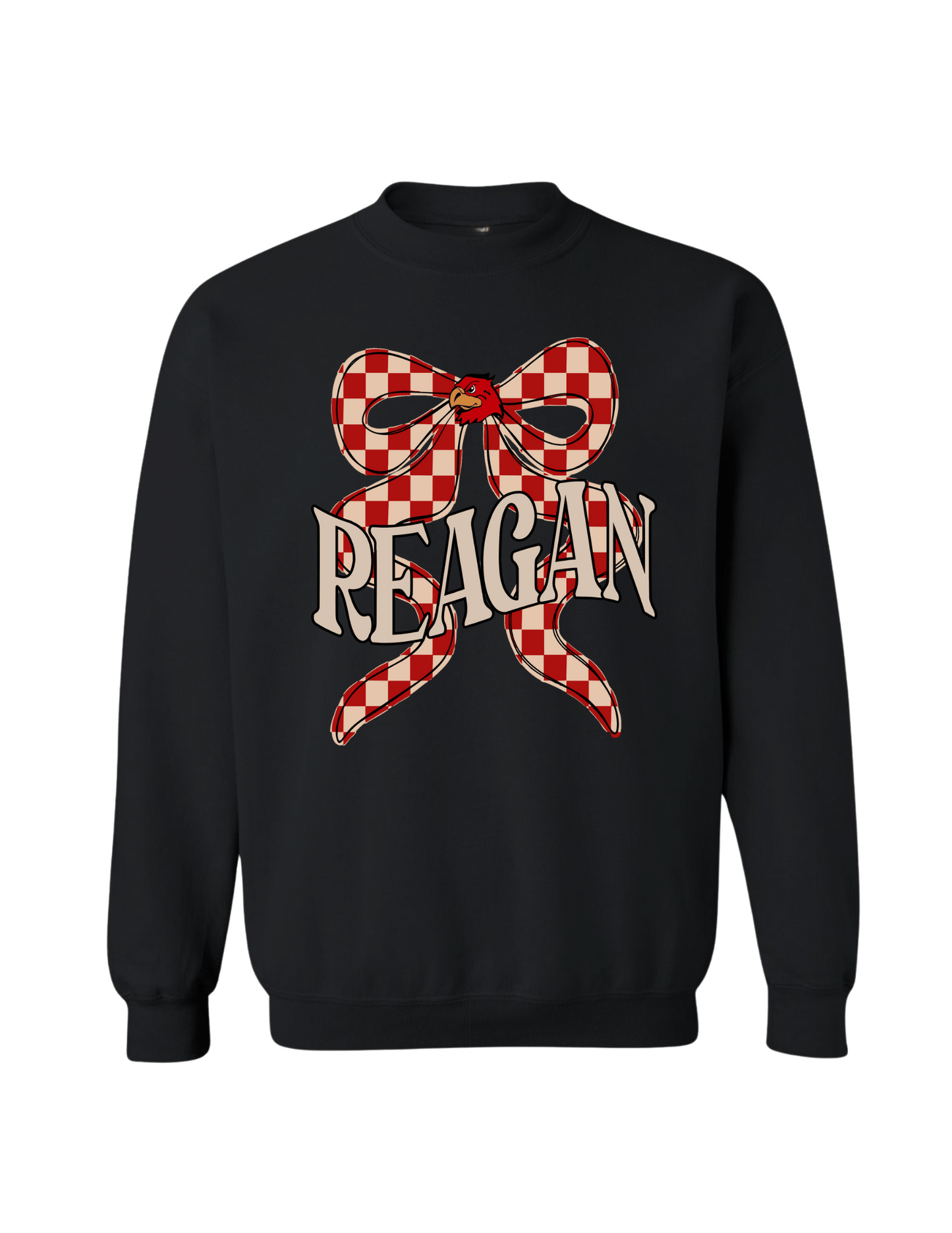 Reagan Bow Sweatshirt - Black