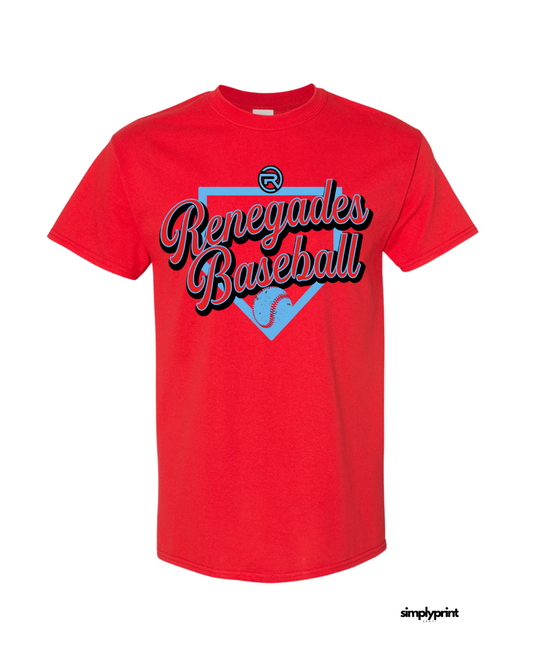 Renegades Baseball Diamond Tee - Red