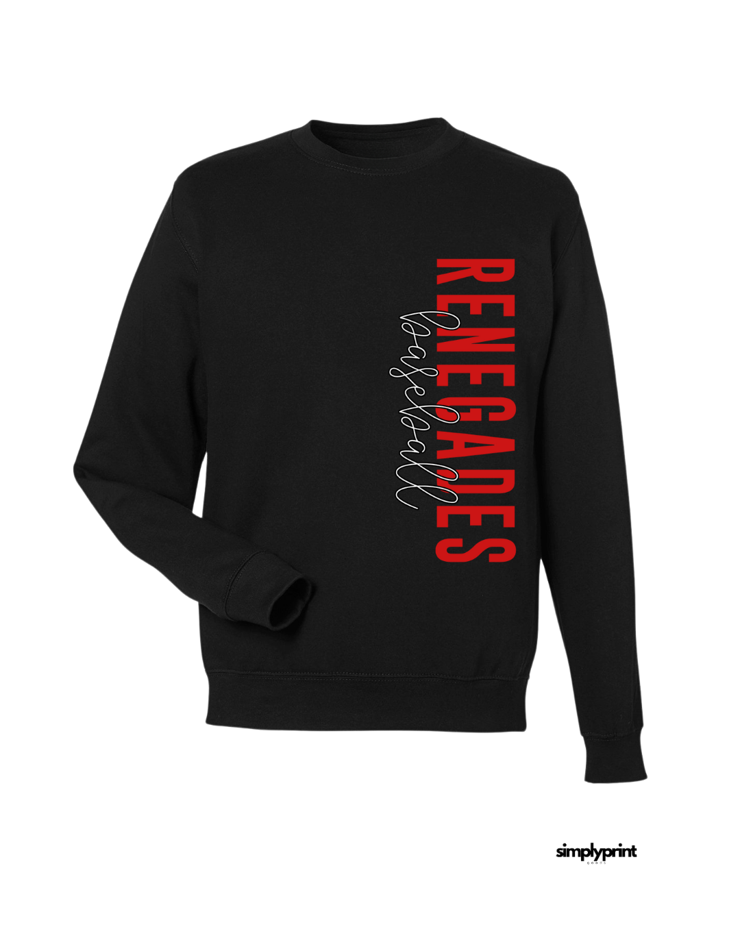 Renegades Baseball Crew - Black