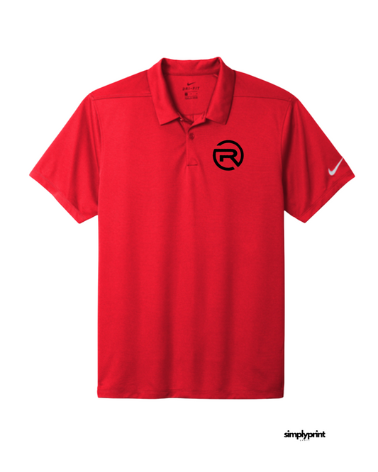 "R" Renegades Logo Embroidered Nike Polo - Red