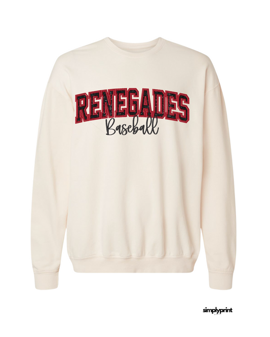Renegades Embroidered Crew - Natural