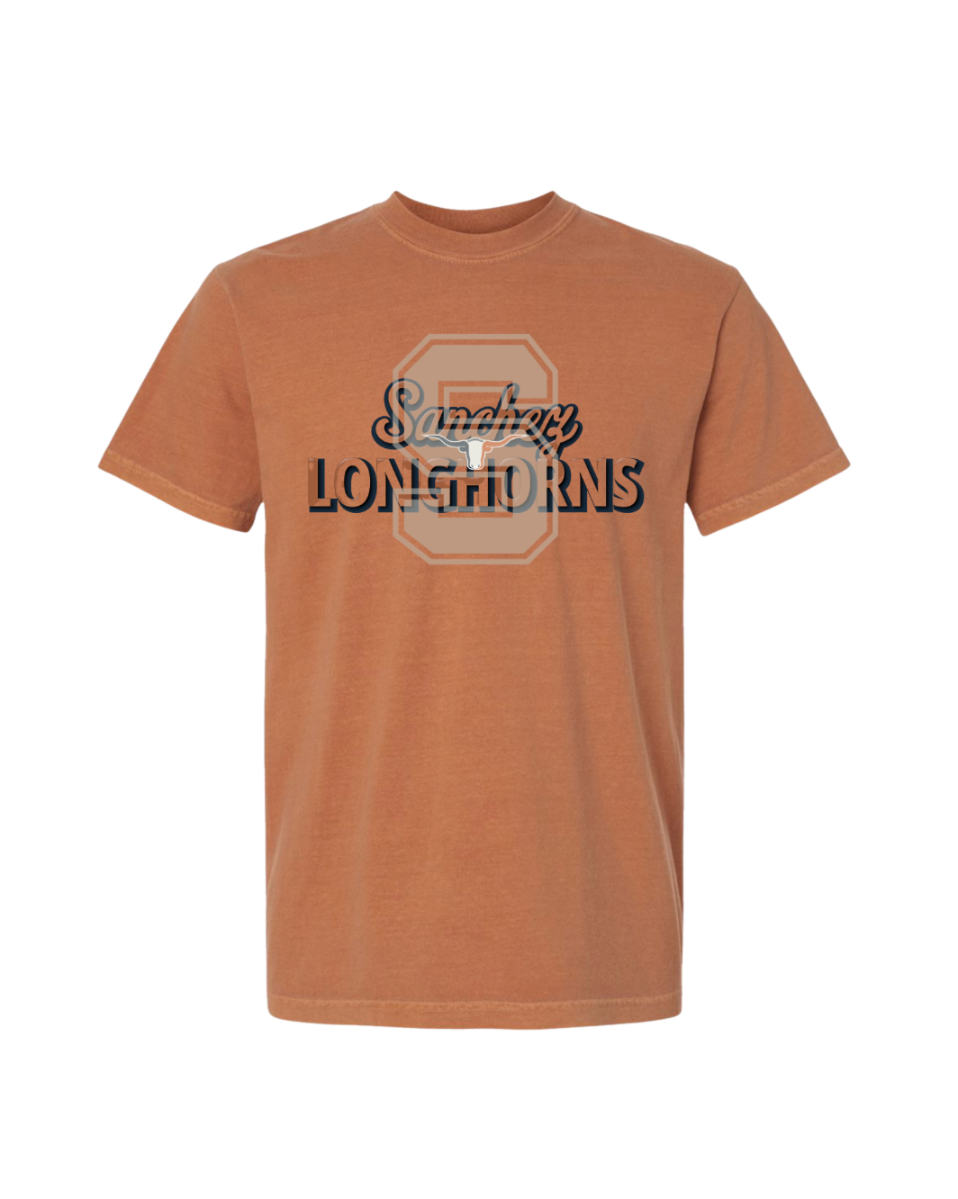 S Longhorn Graphic Tee - Vintage Orange