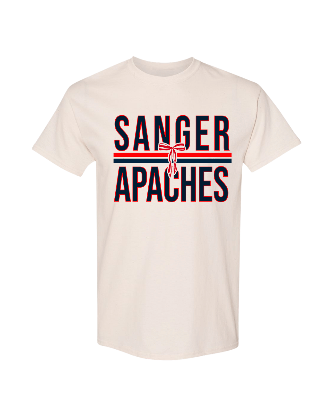 Sanger Apaches bow Tee - Natural