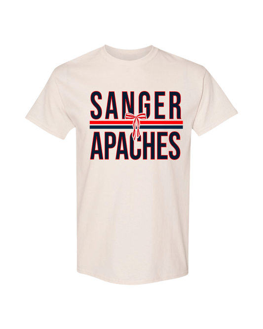 Sanger Apaches bow Tee - Natural