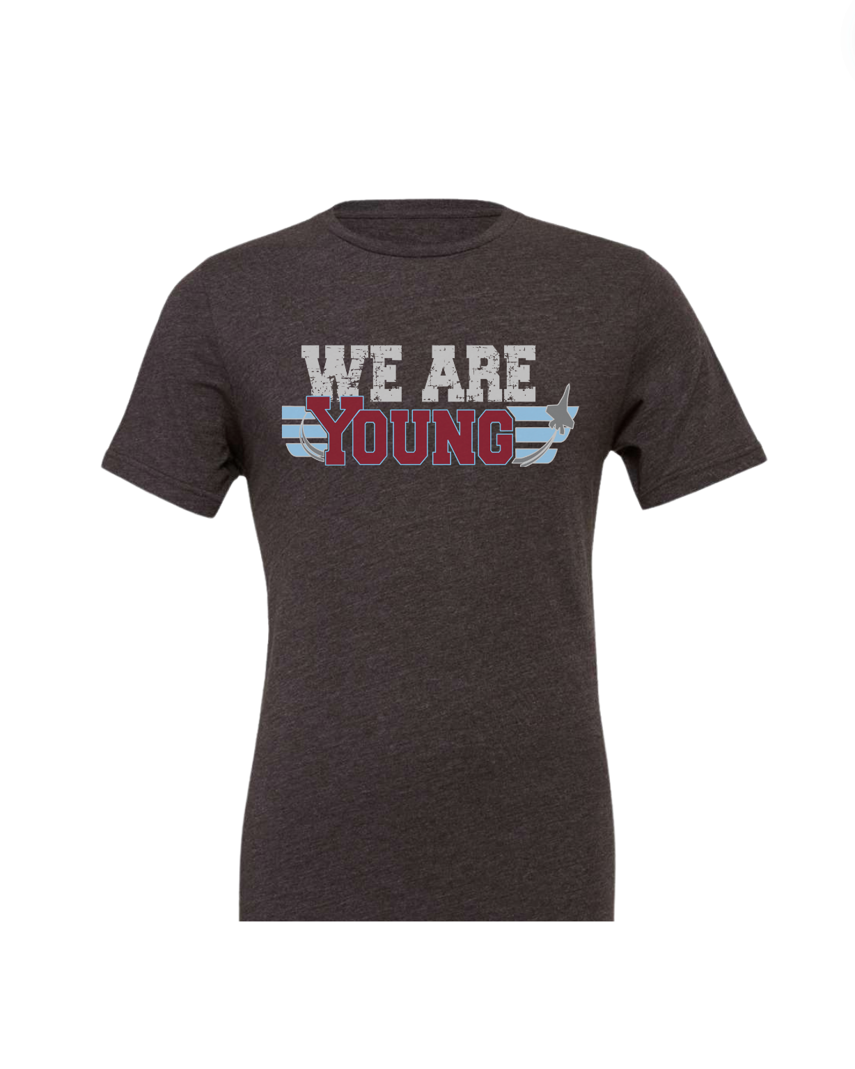 "WE ARE YOUNG" Tee - Heather Charcoal