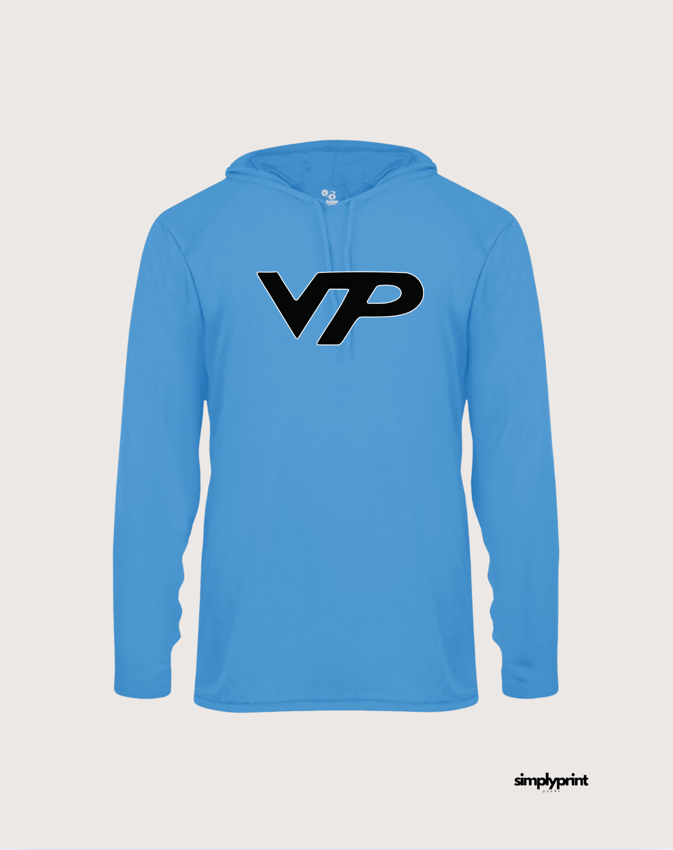 VP Logo Drifit Hoodie - Columbia Blue