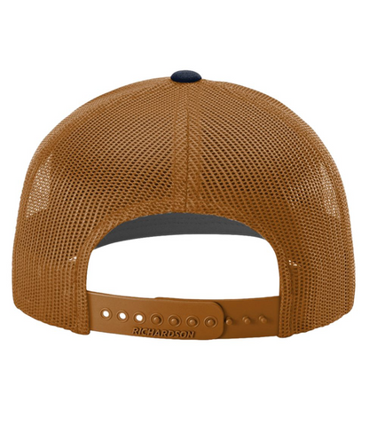 CS Puff  Richardson Trucker Cap - Navy/Bronze