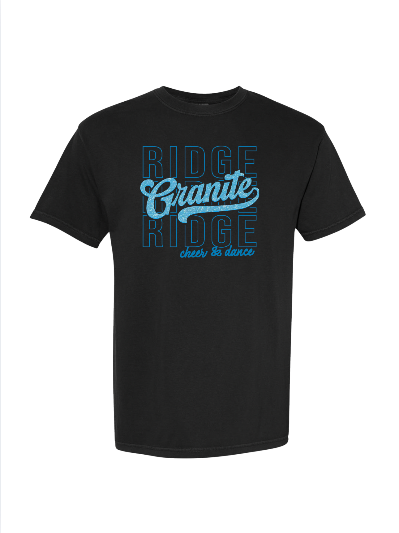 GR Cheer& Dance Glitter Tee  - Black