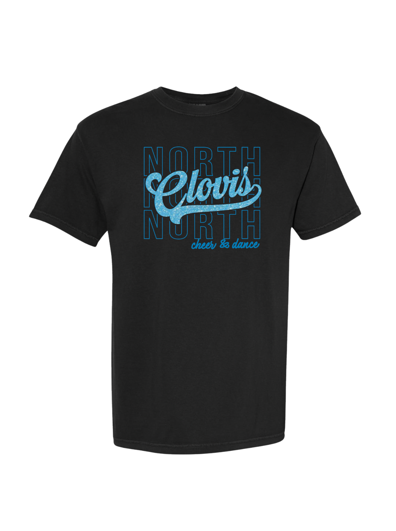 CN Cheer& Dance Glitter Tee  - Black