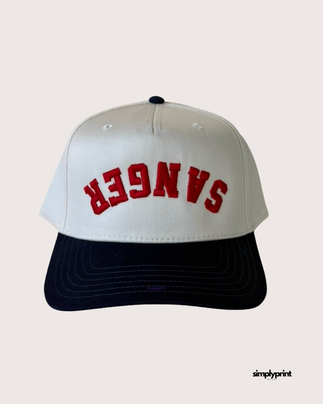 SANGER Embroidered Puff Hat
