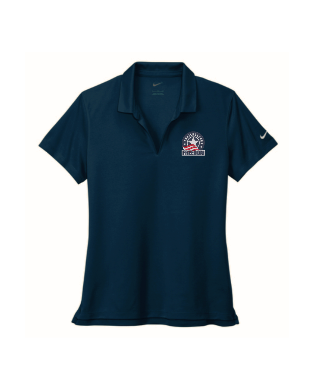 Womens Freedom Nike Embroidered Polo - Navy