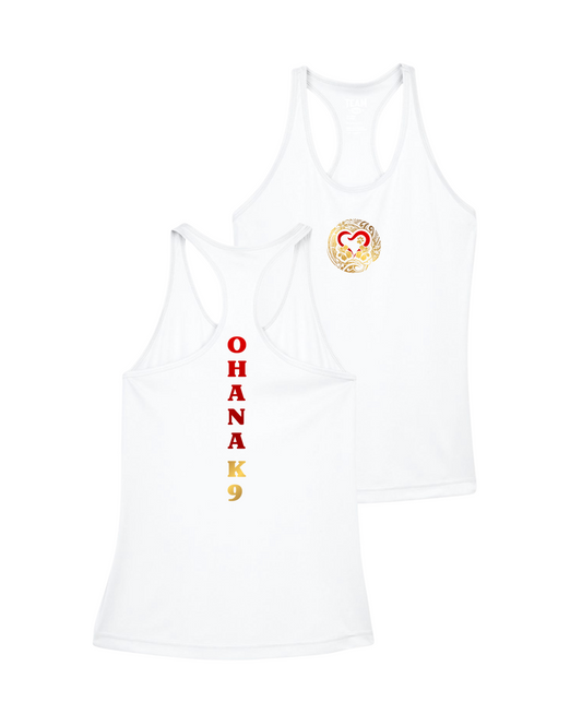 Ohana Racerback Performance tank - White