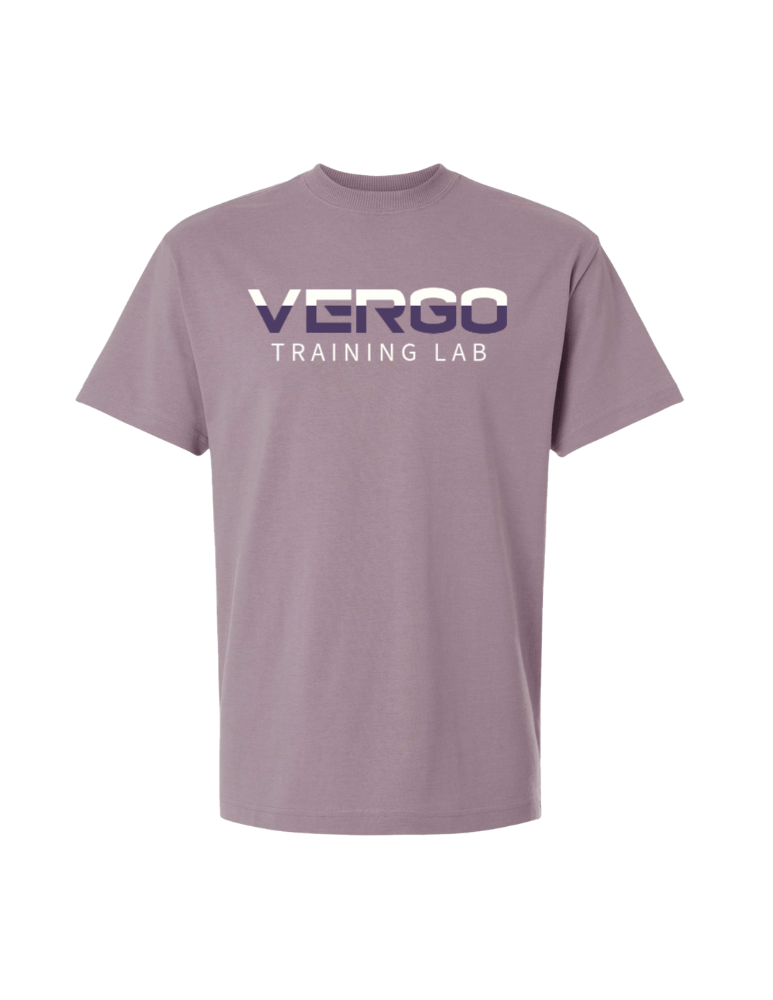 Vergo 2-tone Heavyweight oversized Tee - Violet