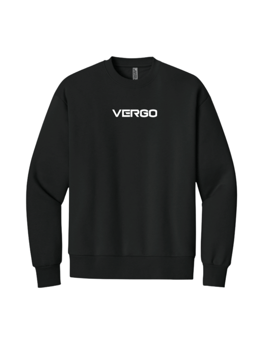 VERGO Embroidered Crew Neck Sweater - Black