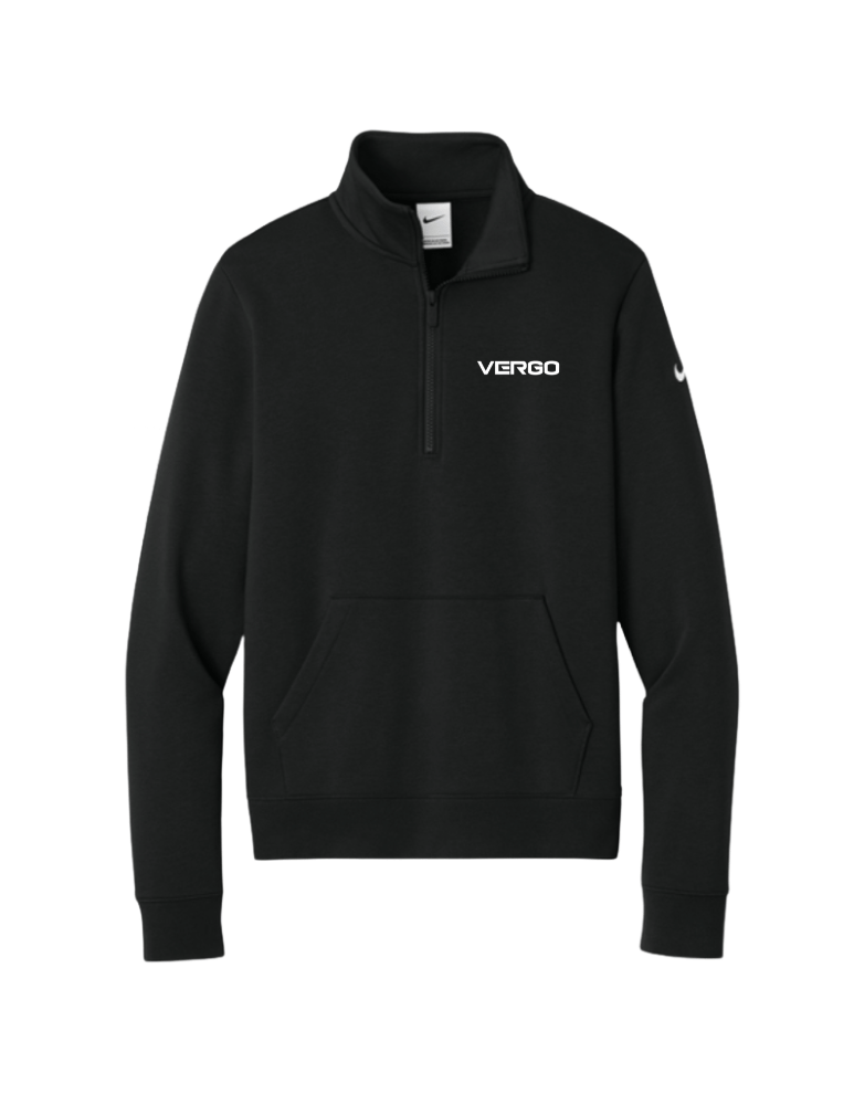 Vergo Nike Embroidered 1/2 zip fleece sweater - Black