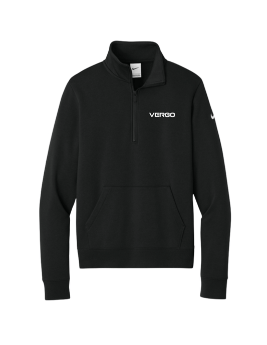 Vergo Nike Embroidered 1/2 zip fleece sweater - Black