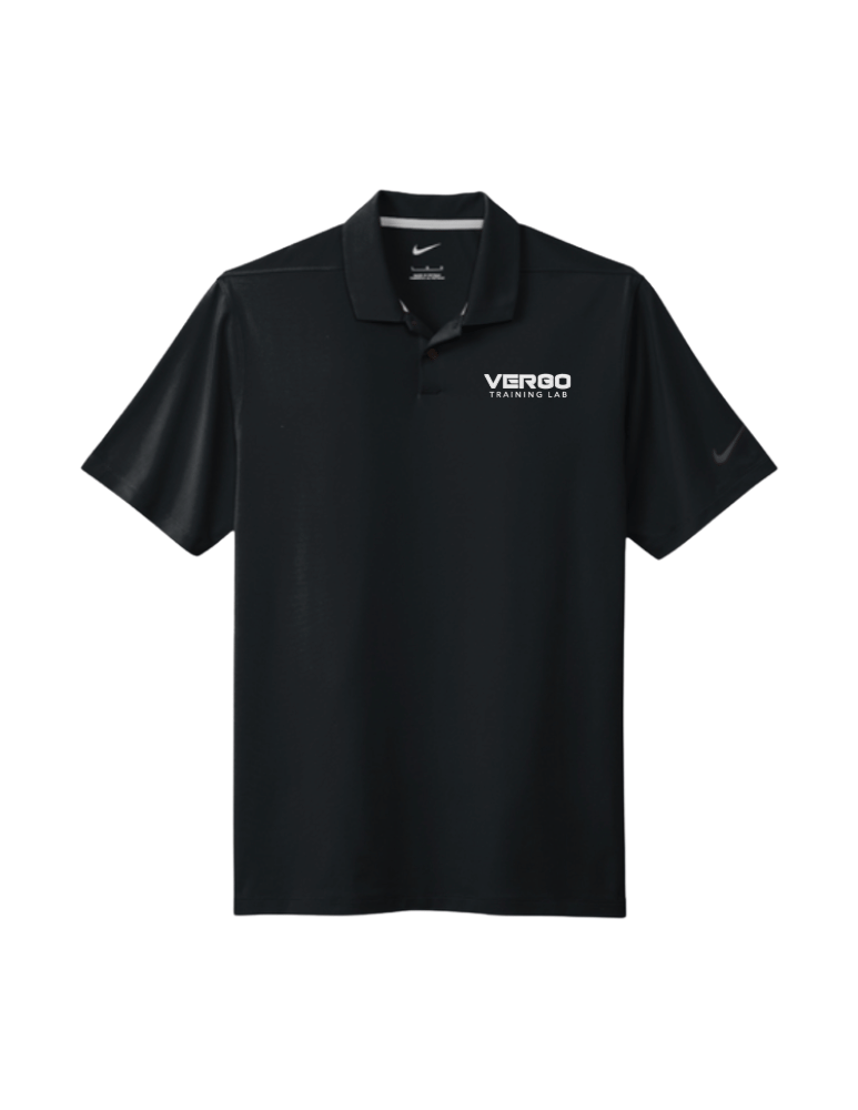 Nike Vergo Mens Training Lab Embroidered Polo - Black