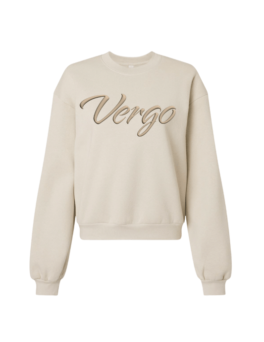 Vergo Puff Crew Neck Sweater - Bone