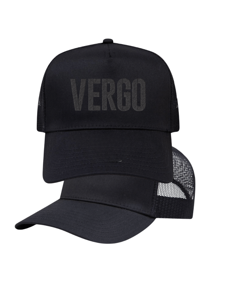 VERGO Black Trucker Cap - Black
