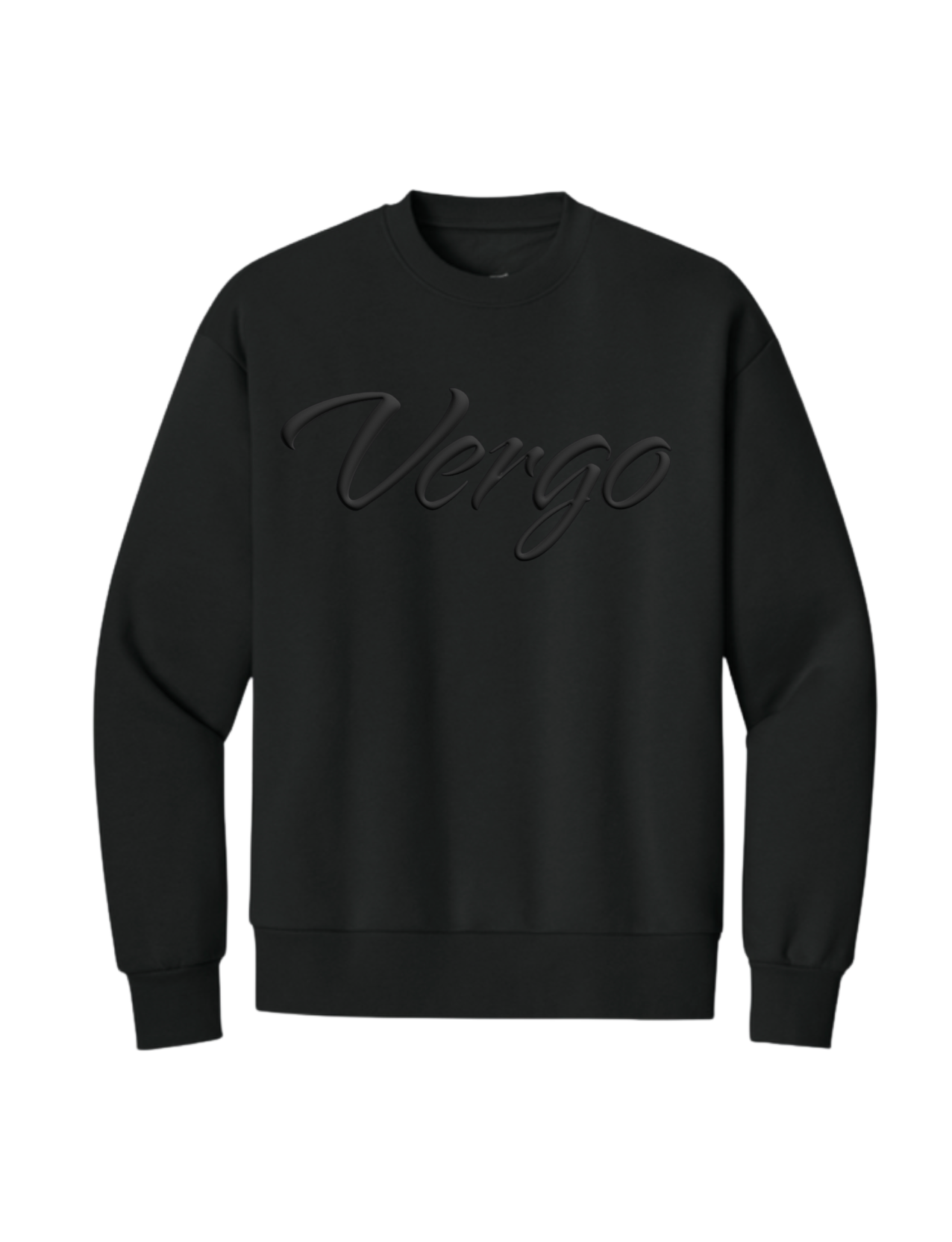 Vergo Puff Crew Neck Sweater - Black