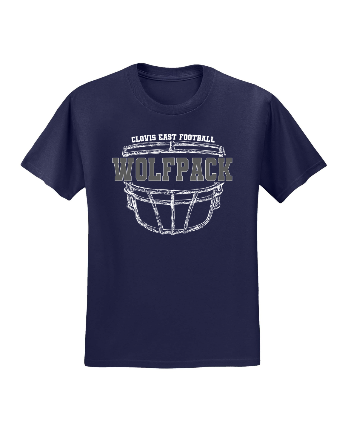Wolfpack Facemask Tee - Navy